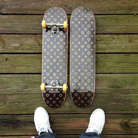 louis vuitton supreme skateboard|supreme skateboard deck collection.